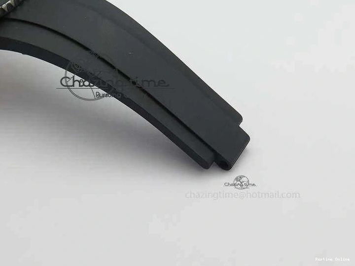 0418 ModernLook Yacht-Master 116655 SS JF Best Edition Ceramic Bezel On Rubber Strap SA 3850